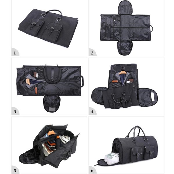 Suit Carry On Garment Bag With Shoulder Strap