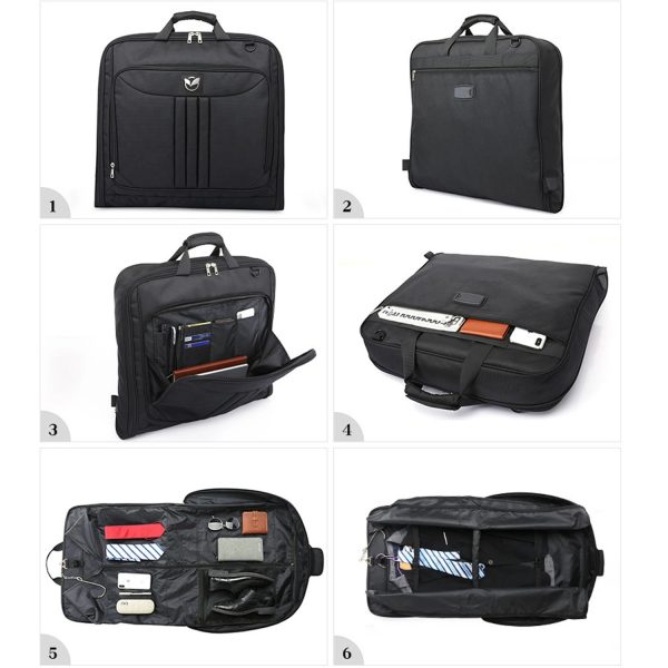 Suit Carry On Garment Bag With Shoulder Strap