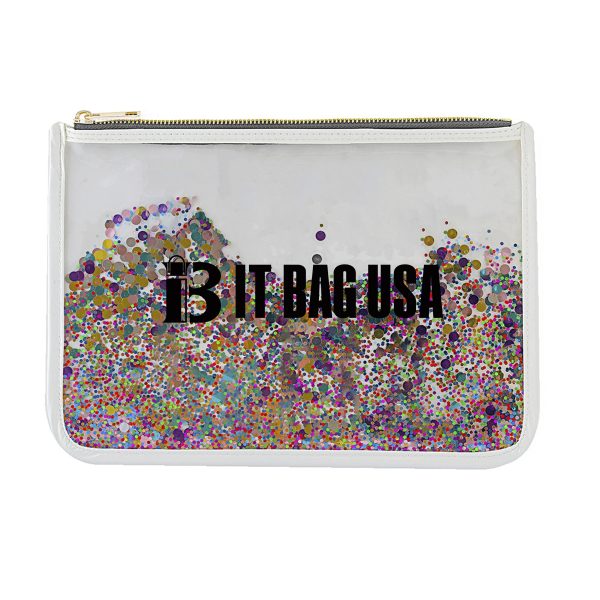 Confetti Clear Cosmetic Bag