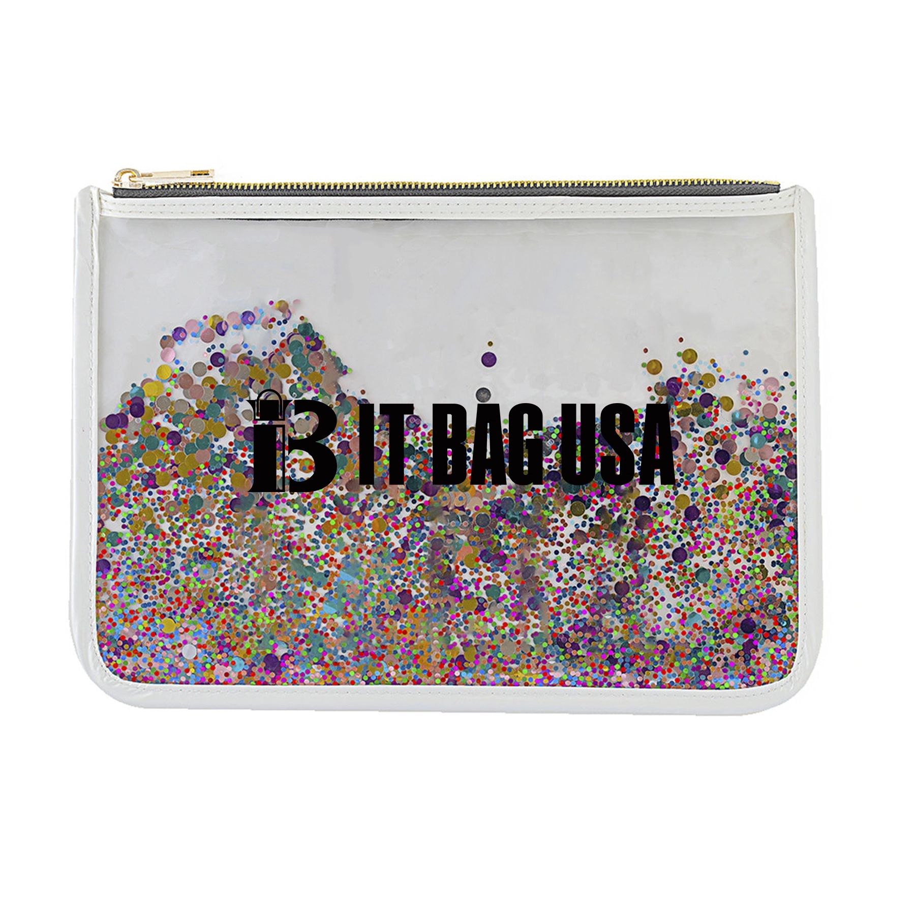 Confetti Clear Cosmetic Bag
