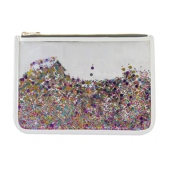 Confetti Clear Cosmetic Bag