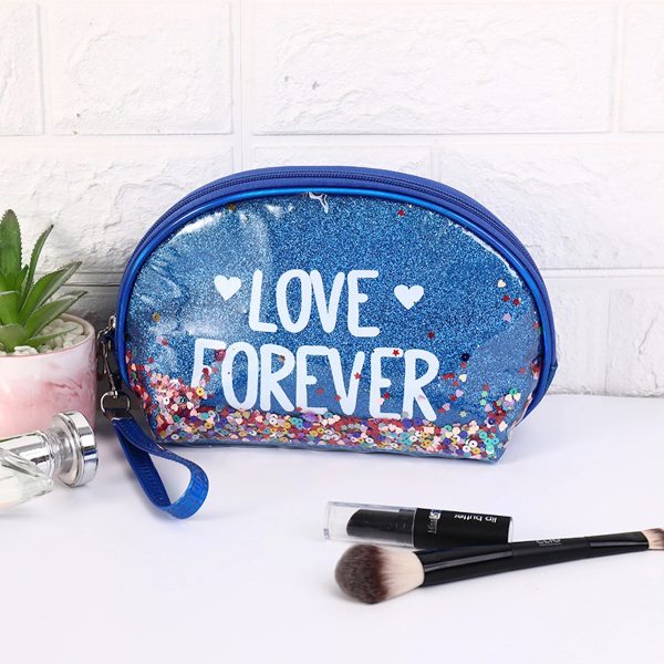 Fashion Creative Sequin Glitter Toiletry Pouch Cosmetic Bag