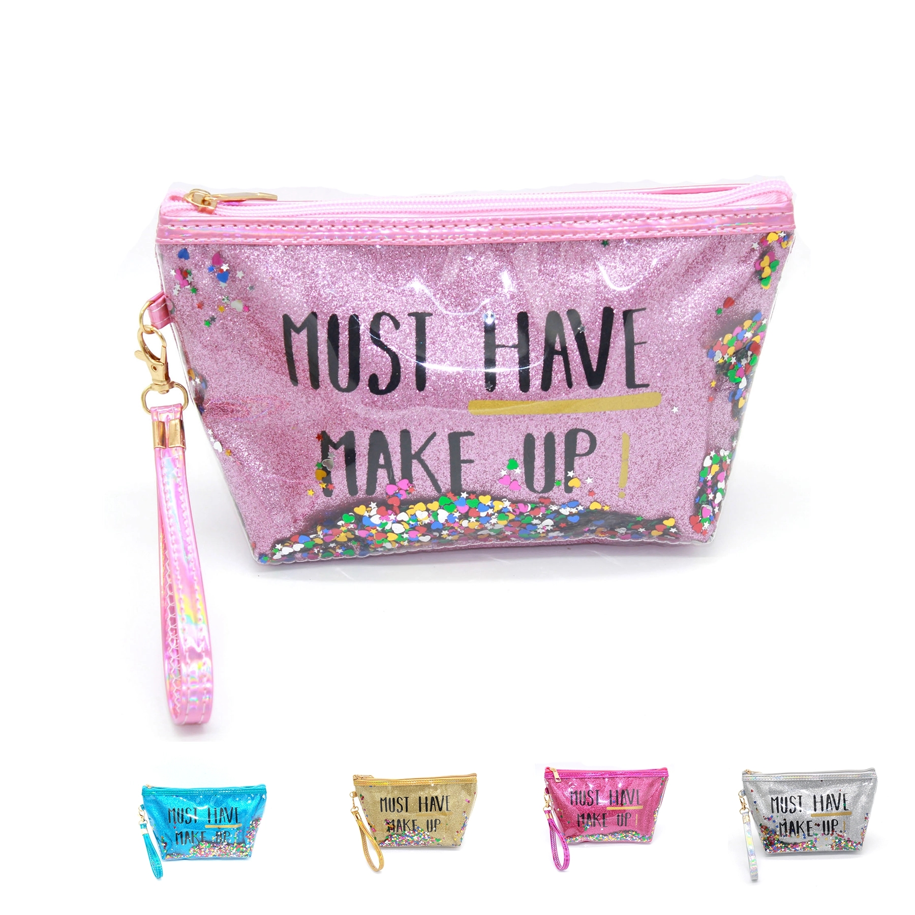Fashion Creative Sequin Glitter Toiletry Pouch Cosmetic Bag