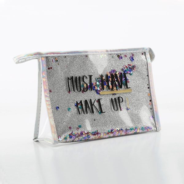 Fashion Creative Sequin Glitter Toiletry Pouch Cosmetic Bag