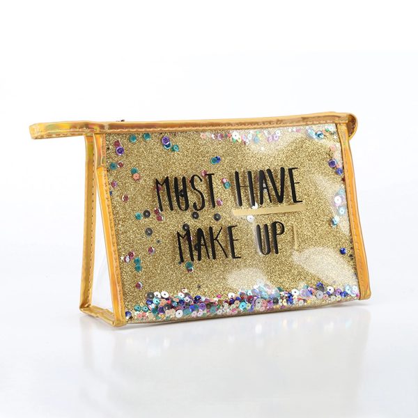 Fashion Creative Sequin Glitter Toiletry Pouch Cosmetic Bag