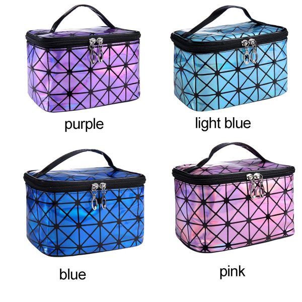 Travel Cosmetic Bag Essentials With Mirror