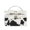Cows Double Layer Travel Storage Cosmetic Cases