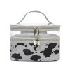 Cows Double Layer Travel Storage Cosmetic Cases