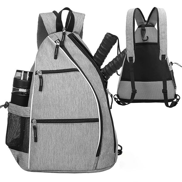 Pickleball Tennis Bag Reversible Crossbody Backpack