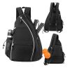 Pickleball Tennis Bag Reversible Crossbody Backpack