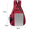 Pickleball Tennis Bag Reversible Crossbody Backpack