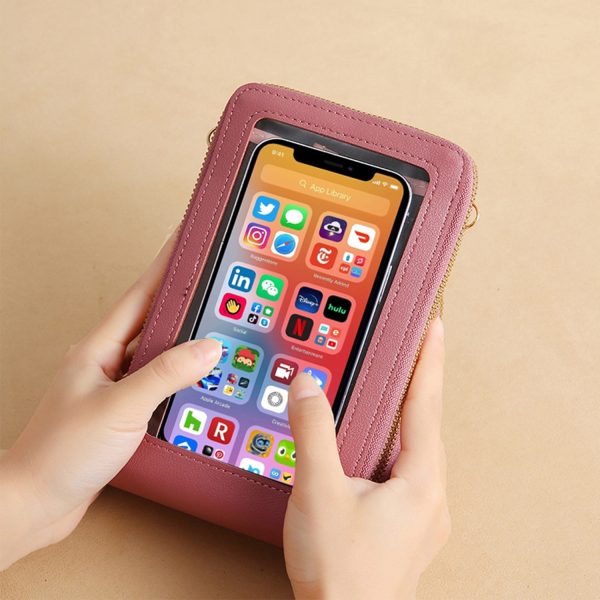 Women Vertical Touch Screen Bag,Small Crossbody Shoulder Bag