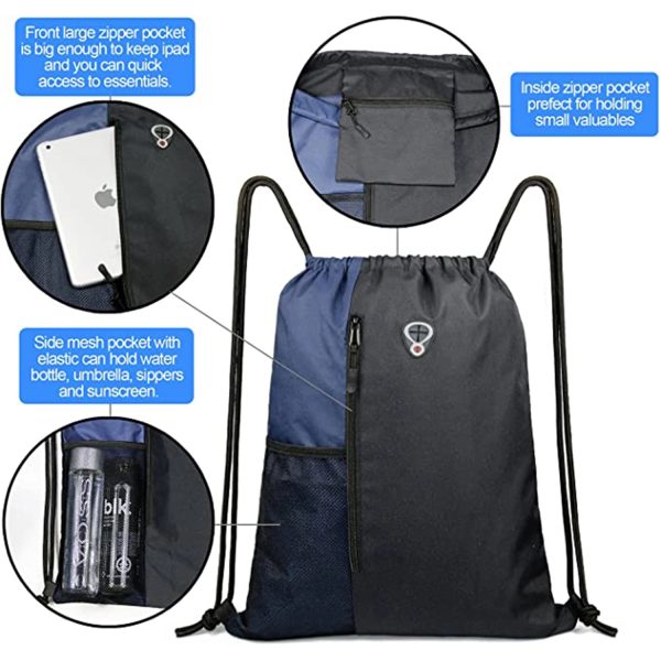 Drawstring Backpack Sports Gym Bag