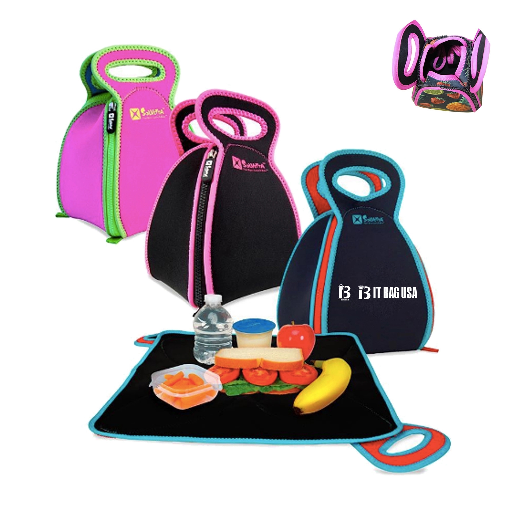 Reusable Insulated Lunch Bag Cooler Tote