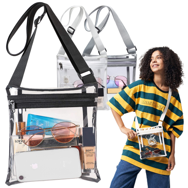 PVC Stadium Approved Clear Concert Purse Crossbody bags