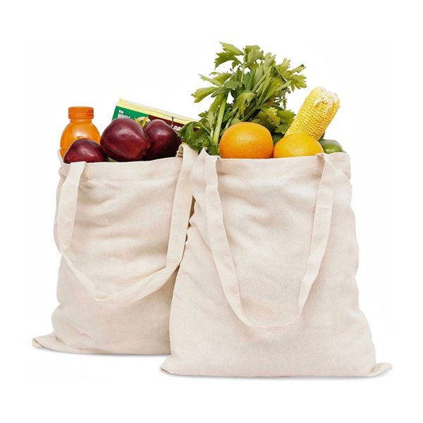 12 oz Cotton Canvas Reusable Tote Bags