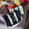 Stylish Canvas Tote Bag Top Zipper Closure