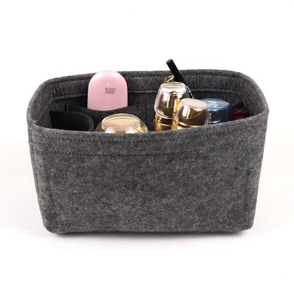 Travel Cosmetic Bags Felt Makeup Organizer Pocket