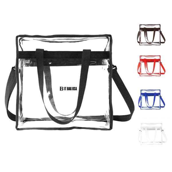 Clear Tote Bag Adjustable Strap Stadium Approved