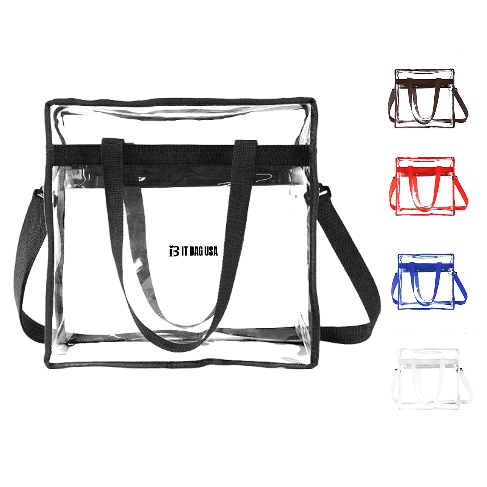 Clear Tote Bag Adjustable Strap Stadium Approved