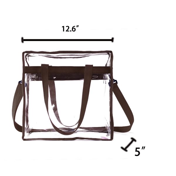 Clear Tote Bag Adjustable Strap Stadium Approved