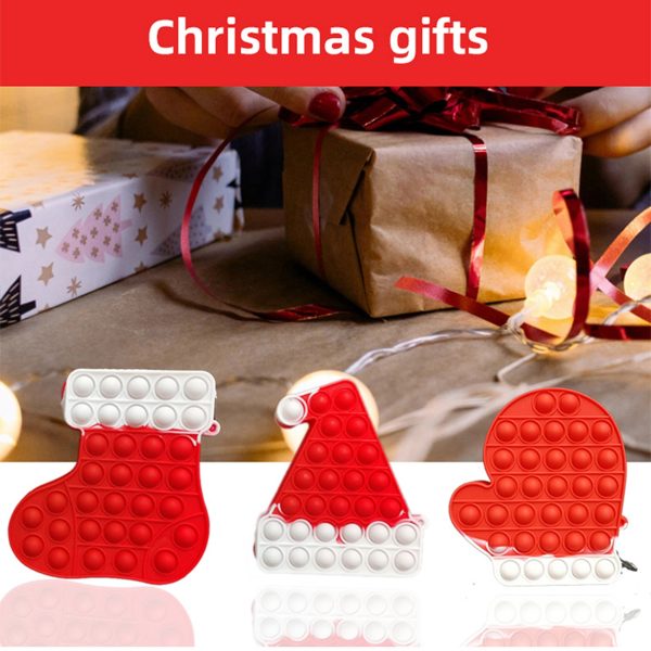 Christmas Silicone Fidget Small Pop Bag