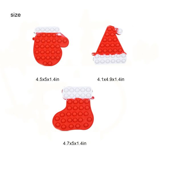 Christmas Silicone Fidget Small Pop Bag