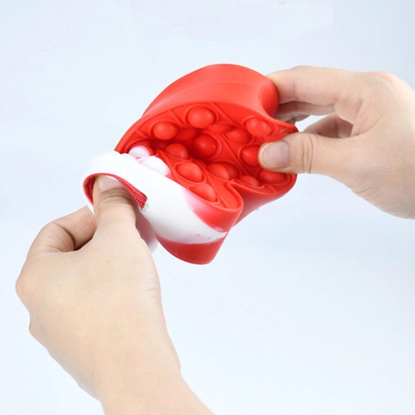 Christmas Silicone Fidget Small Pop Bag