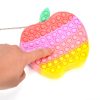 Apple Shape Silicone Fidget Popper  Pop Purse Bag