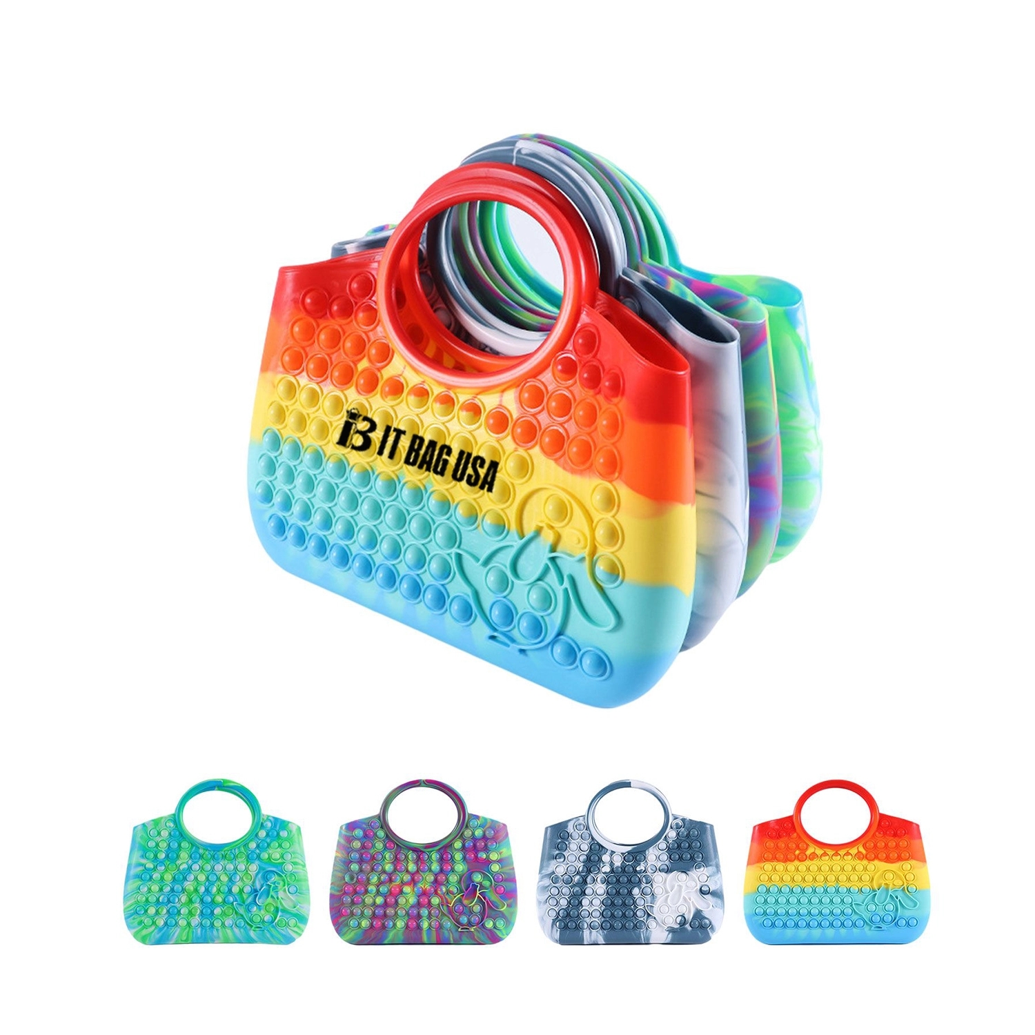 Duck Silicone Fidget Pop Handbag