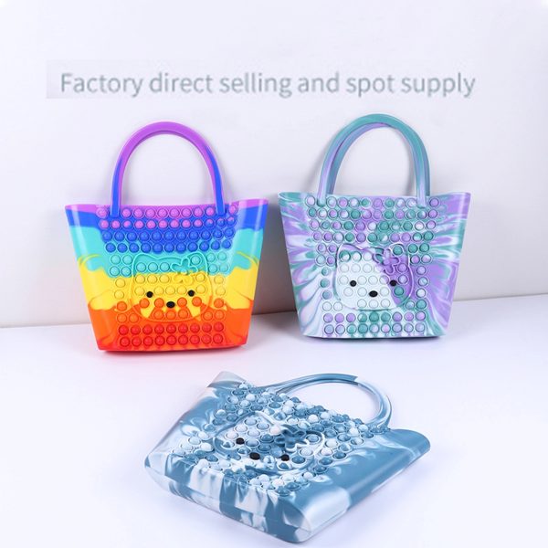 Cat Silicone Fidget Pop Handbag