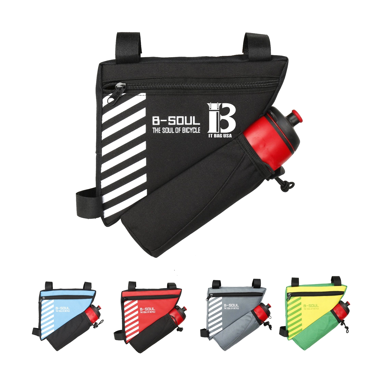 Bike  Bag  Tube  Bicycle Saddle  With Water Bottle Holder
