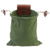 Mushroom Foraging Bag Waxed Canvas Collapsible Camping Pouch