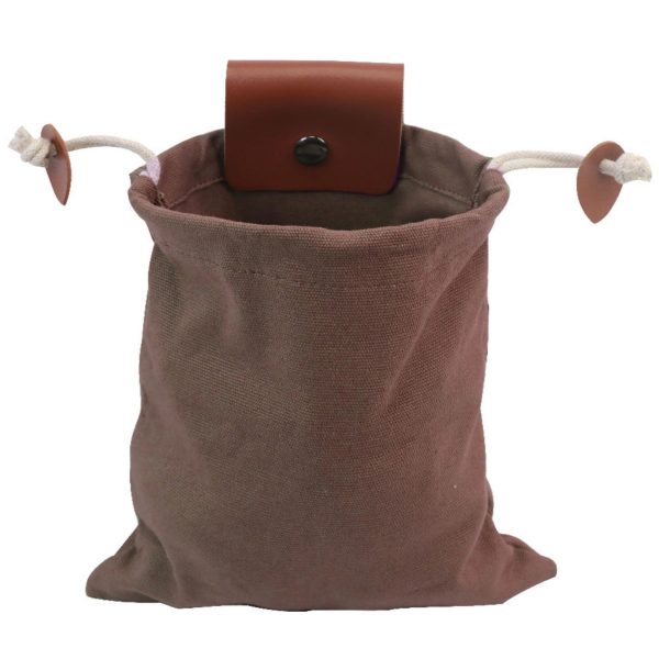 Mushroom Foraging Bag Waxed Canvas Collapsible Camping Pouch