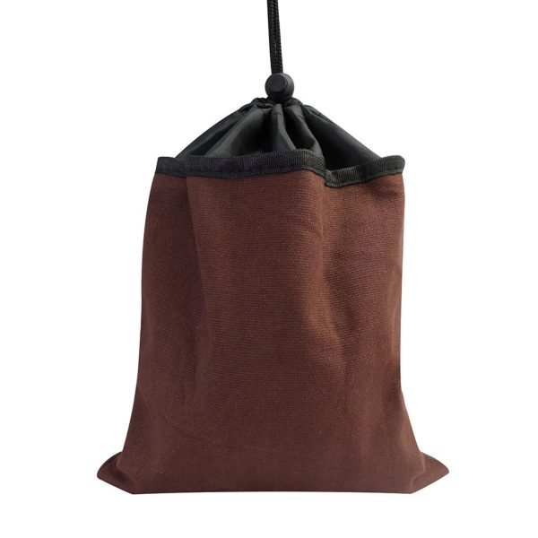 Mushroom Foraging Bag Waxed Canvas Collapsible Camping Pouch