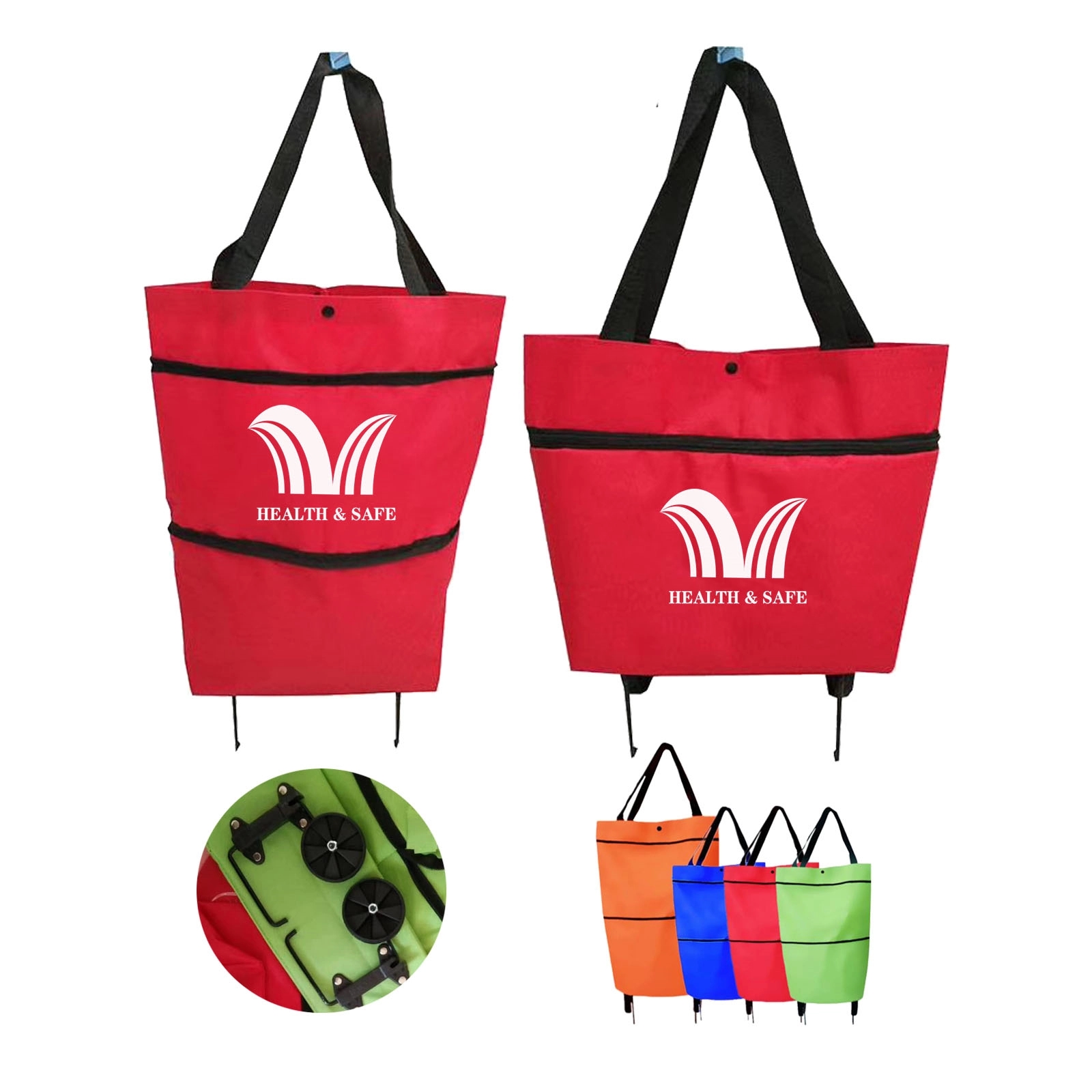 Foldable Wheel Shopping Bag