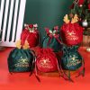 Christmas Eve Apple Velvet Bag