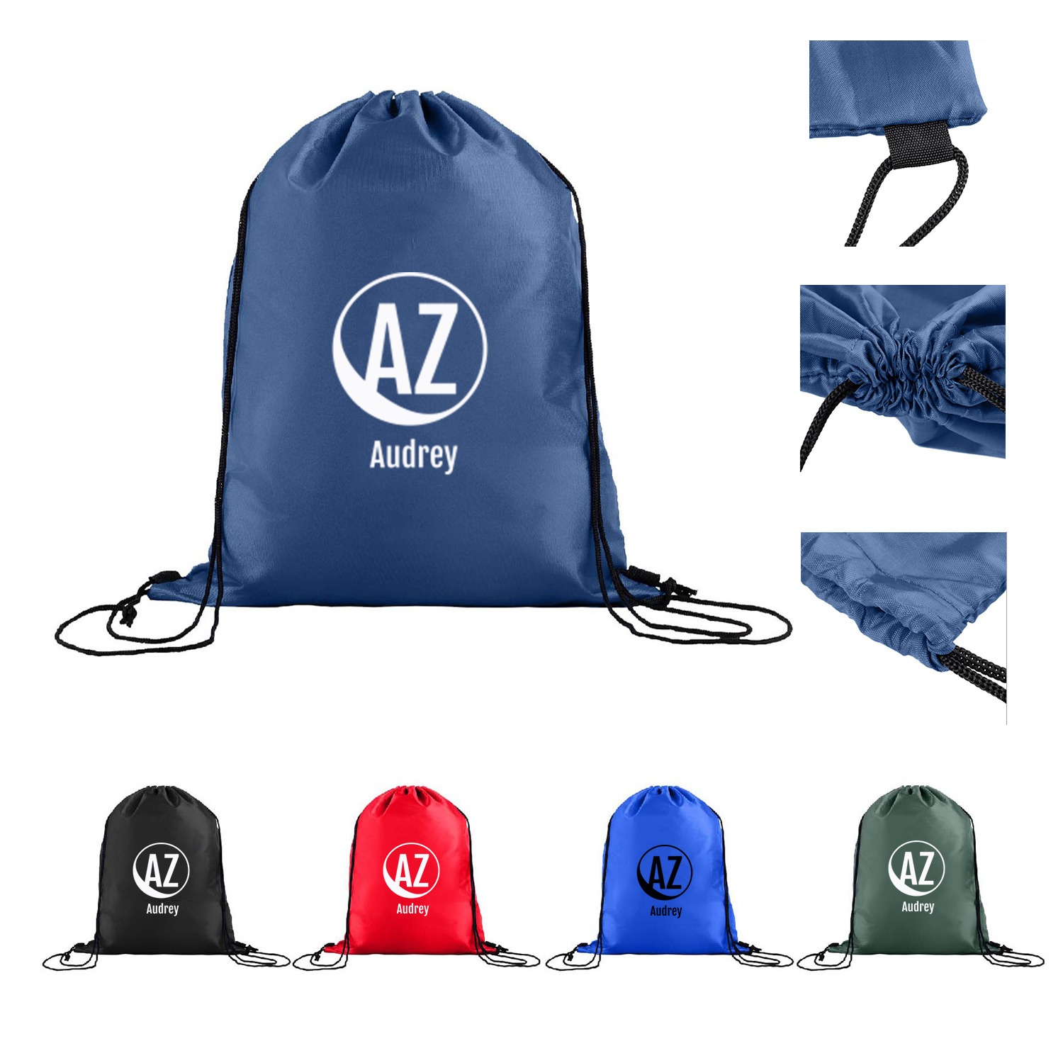210D Heavy Duty Drawstring Tote Bag