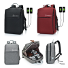 USB Connector Canvas Laptop Backpack