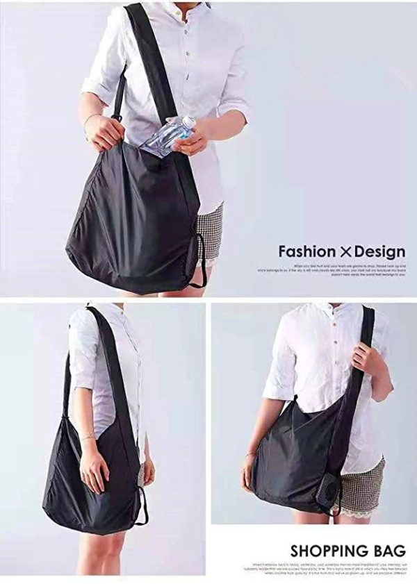 Foldable Grocery Crossbody Shopping Bag