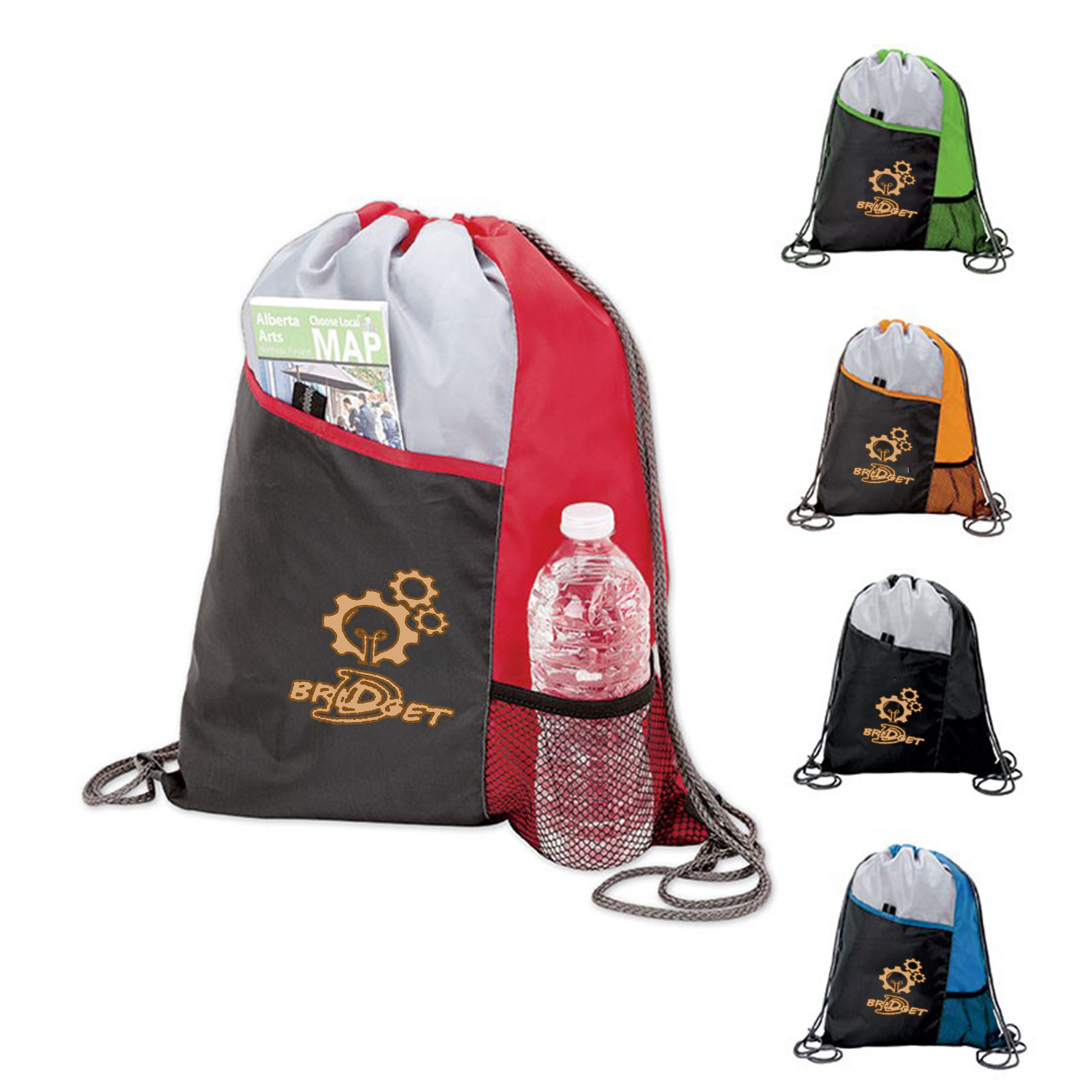 Polyester Sport Drawstring Backpack