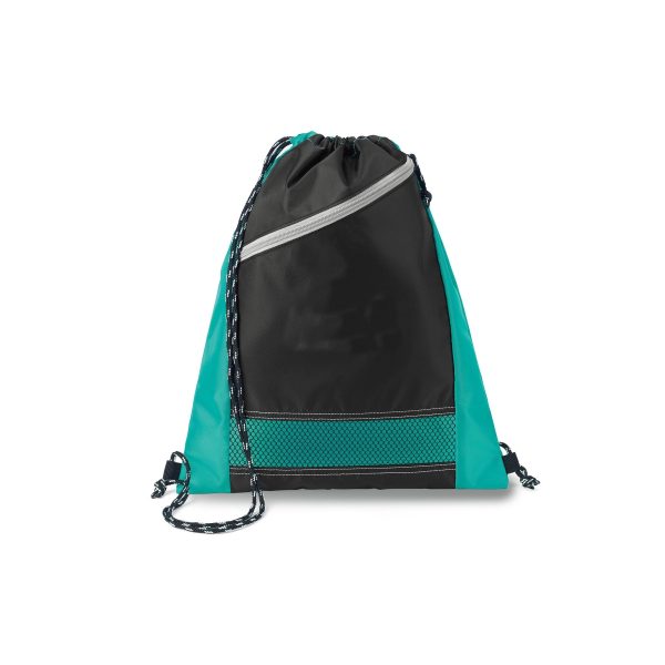 Pocket Polyester Drawstring Backpack