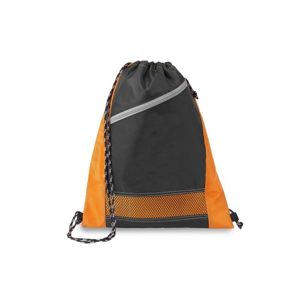 Pocket Polyester Drawstring Backpack