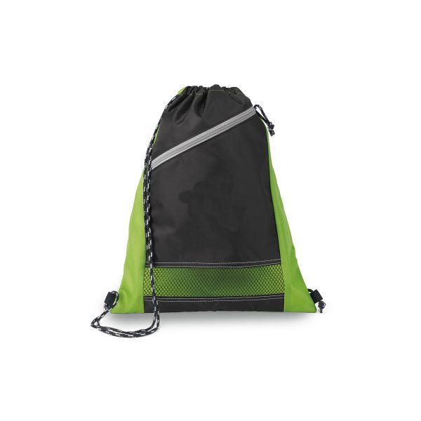 Pocket Polyester Drawstring Backpack