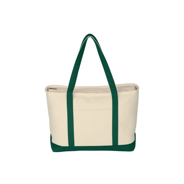 Large Cotton Canvas Boat Tote Bag
