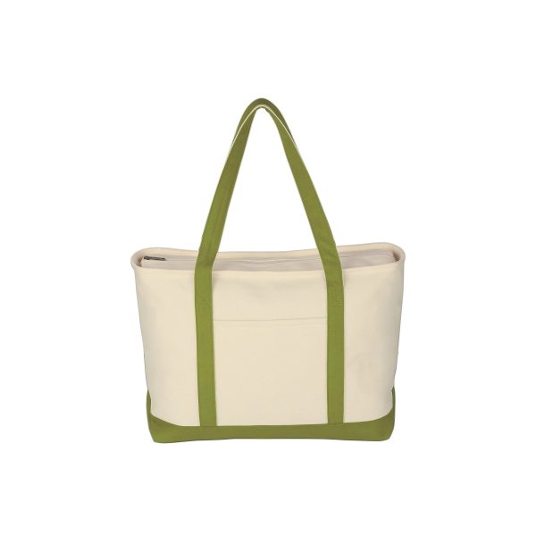 Large Cotton Canvas Boat Tote Bag