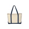 Large Cotton Canvas Boat Tote Bag