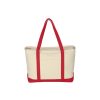 Large Cotton Canvas Boat Tote Bag