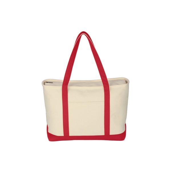 Large Cotton Canvas Boat Tote Bag