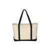Large Cotton Canvas Boat Tote Bag